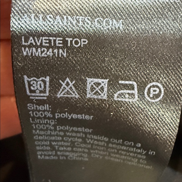 All Saints Women’s Smocked waist top Black Size XS - Picture 8 of 12